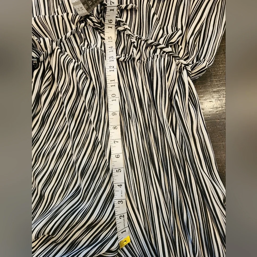 NWT'S Xhilaration Black and White Striped Jumpsuit